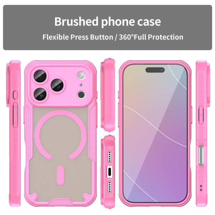 For iPhone 17 Pro Max Armor Glaze MagSafe Magnetic Phone Case