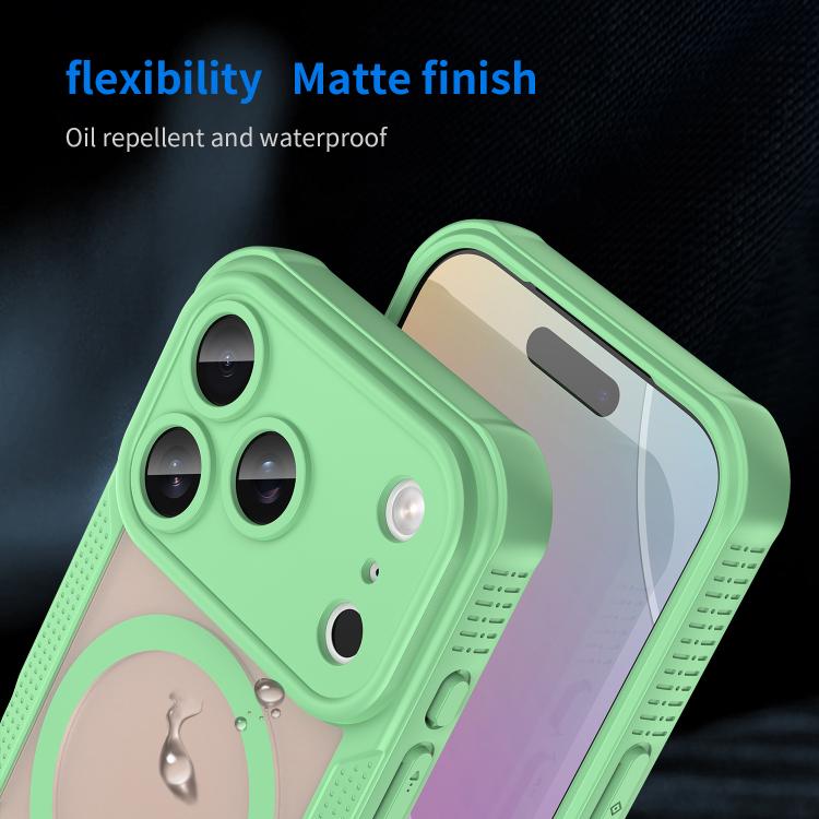 For iPhone 17 Pro Max Armor Glaze MagSafe Magnetic Phone Case