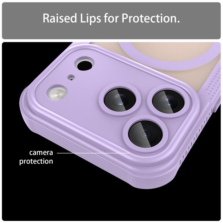 For iPhone 17 Pro Max Armor Glaze MagSafe Magnetic Phone Case