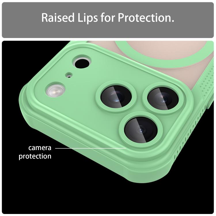 For iPhone 17 Pro Armor Glaze MagSafe Magnetic Phone Case