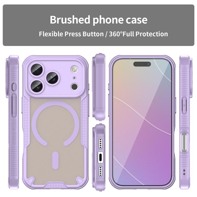 For iPhone 17 Pro Armor Glaze MagSafe Magnetic Phone Case