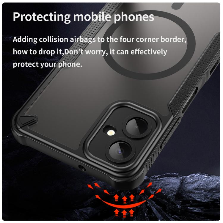 For Samsung Galaxy A06 5G Armor Glaze MagSafe Magnetic Phone Case