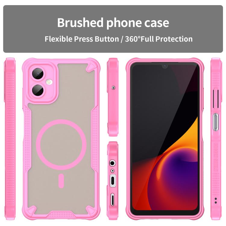 For Samsung Galaxy A06 5G Armor Glaze MagSafe Magnetic Phone Case