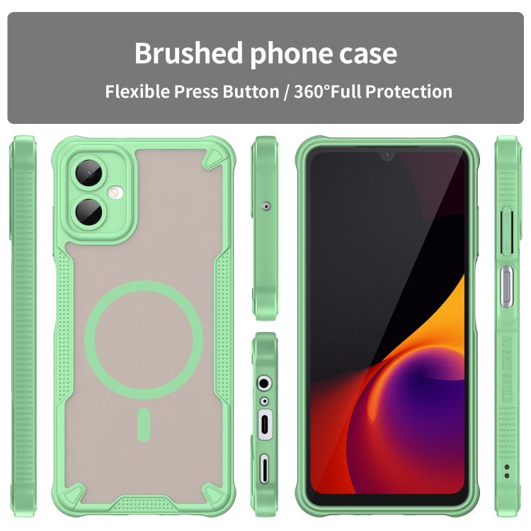 For Samsung Galaxy A06 5G Armor Glaze MagSafe Magnetic Phone Case
