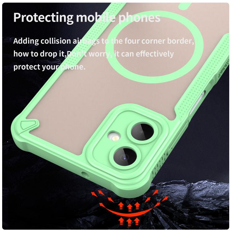 For Samsung Galaxy A06 5G Armor Glaze MagSafe Magnetic Phone Case