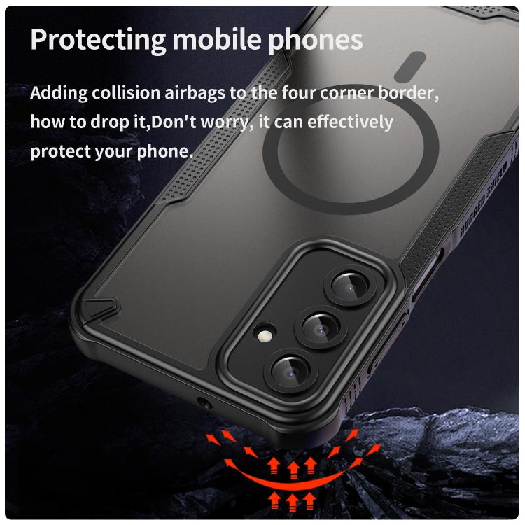 For Samsung Galaxy A16 5G Armor Glaze MagSafe Magnetic Phone Case