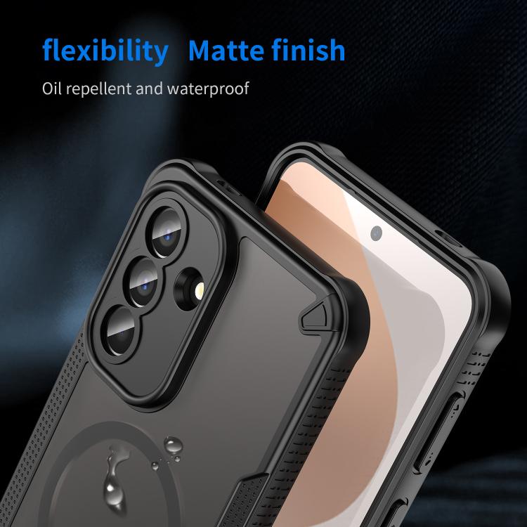For Samsung Galaxy A57 5G Armor Glaze MagSafe Magnetic Phone Case