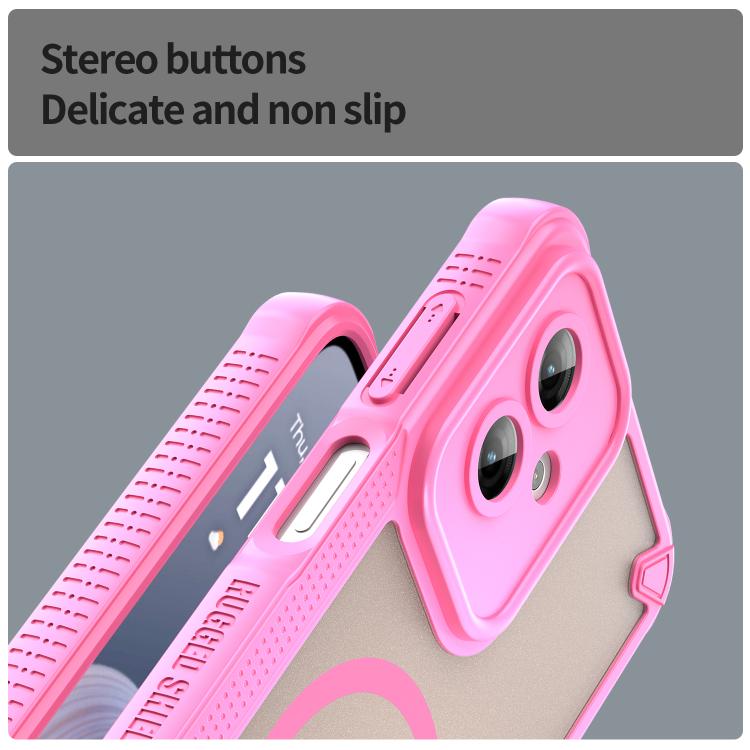 For Motorola Moto G55 5G Armor Glaze MagSafe Magnetic Phone Case