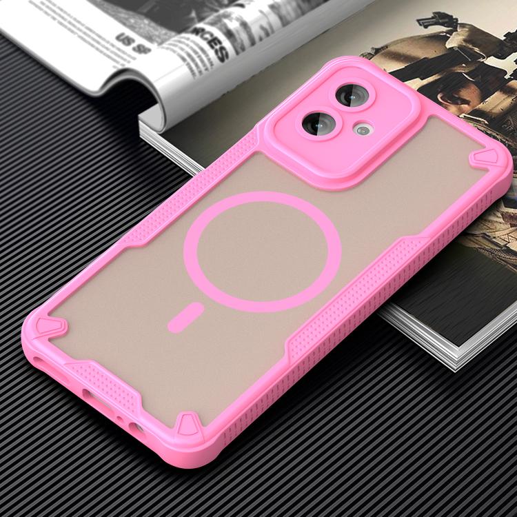 For Motorola Moto G55 5G Armor Glaze MagSafe Magnetic Phone Case