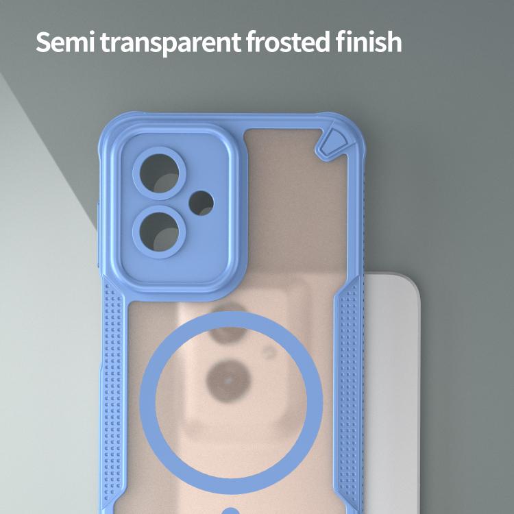 For Motorola Moto G55 5G Armor Glaze MagSafe Magnetic Phone Case