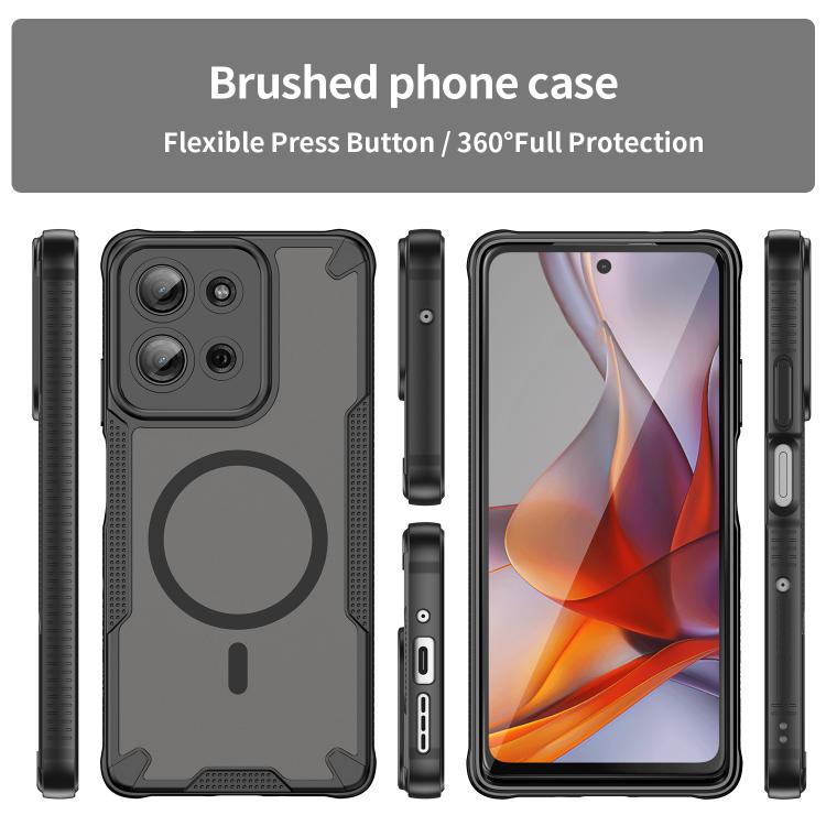 For Motorola Moto G75 5G Armor Glaze MagSafe Magnetic Phone Case