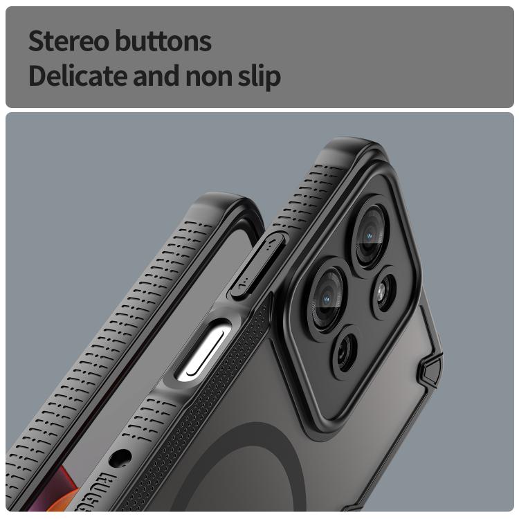 For Motorola Moto G75 5G Armor Glaze MagSafe Magnetic Phone Case