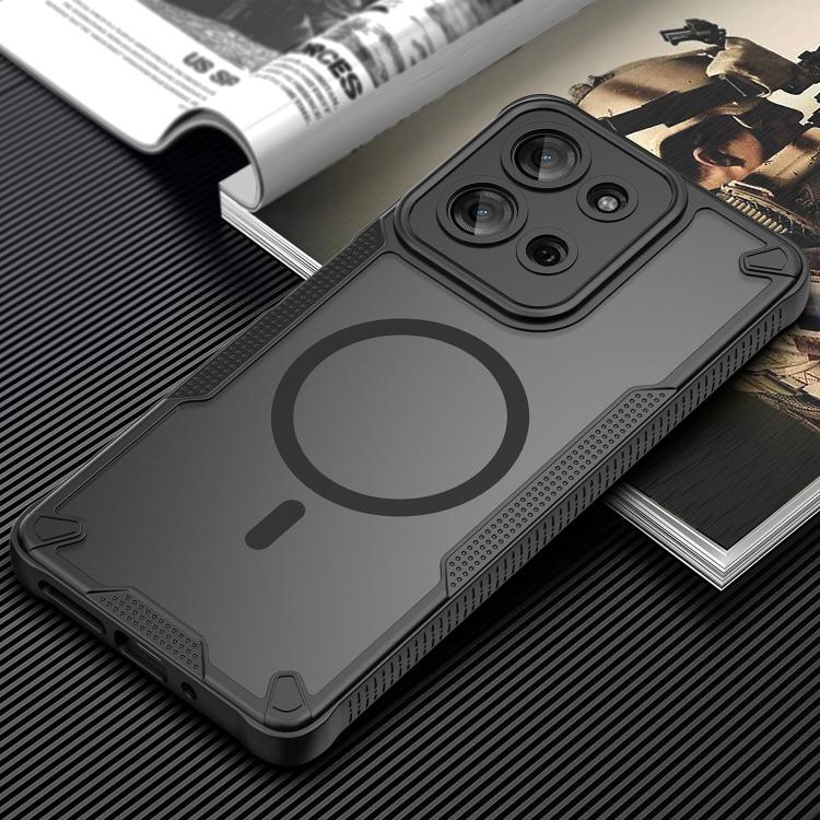 For Motorola Moto G75 5G Armor Glaze MagSafe Magnetic Phone Case