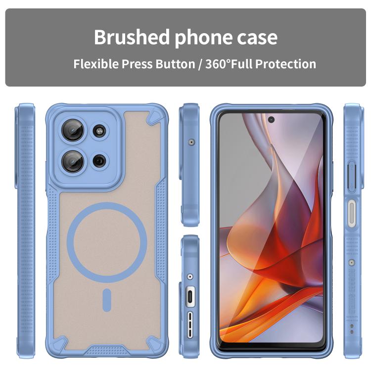 For Motorola Moto G75 5G Armor Glaze MagSafe Magnetic Phone Case