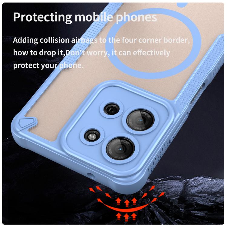 For Motorola Moto G75 5G Armor Glaze MagSafe Magnetic Phone Case