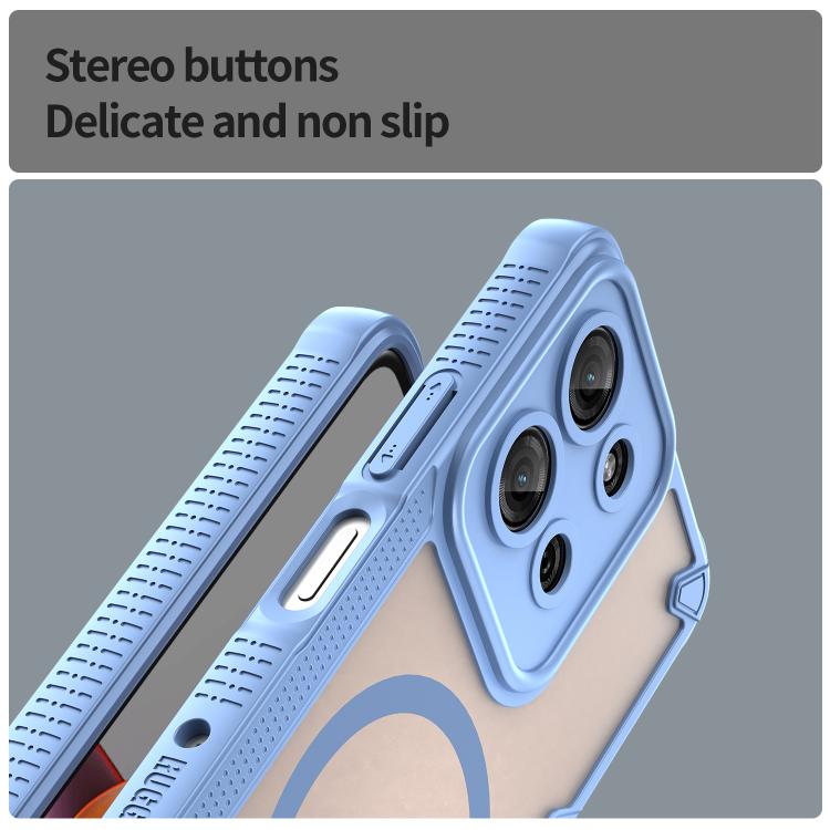 For Motorola Moto G75 5G Armor Glaze MagSafe Magnetic Phone Case