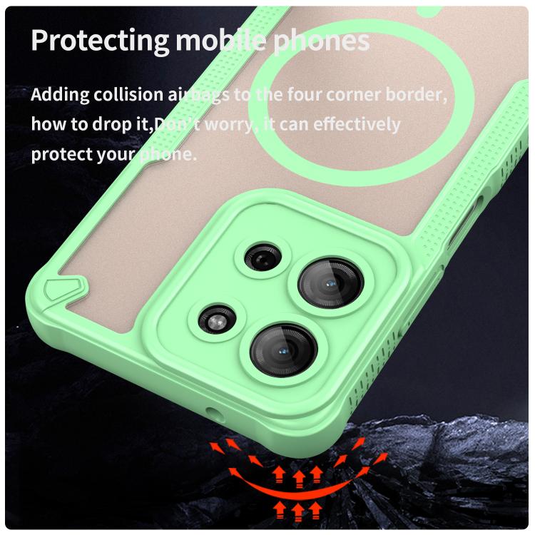 For Motorola Moto G75 5G Armor Glaze MagSafe Magnetic Phone Case