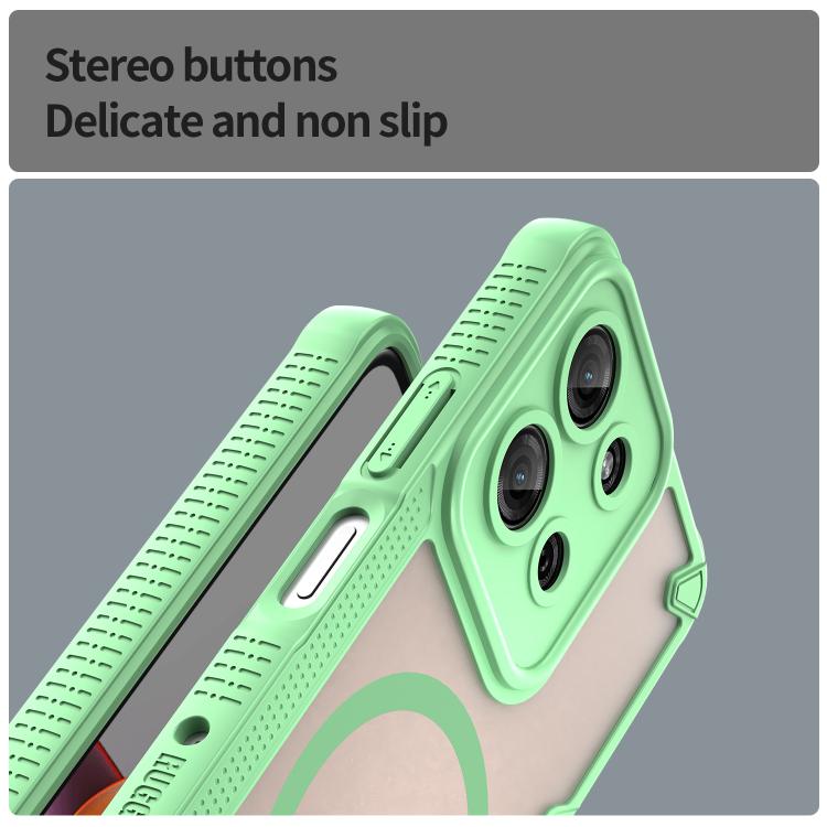 For Motorola Moto G75 5G Armor Glaze MagSafe Magnetic Phone Case
