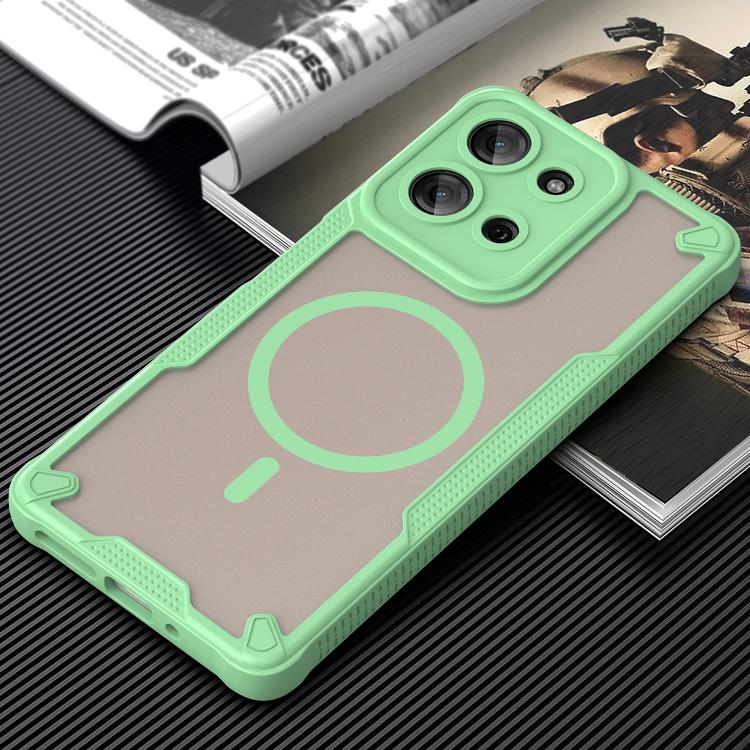 For Motorola Moto G75 5G Armor Glaze MagSafe Magnetic Phone Case