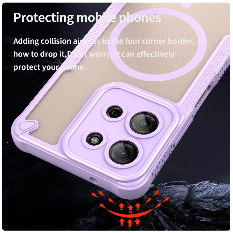 For Motorola Moto G75 5G Armor Glaze MagSafe Magnetic Phone Case