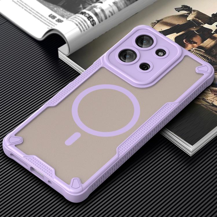 For Motorola Moto G75 5G Armor Glaze MagSafe Magnetic Phone Case
