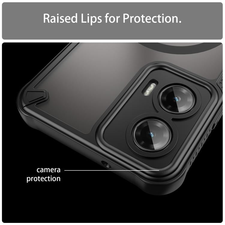 For Motorola Moto G35 5G Armor Glaze MagSafe Magnetic Phone Case