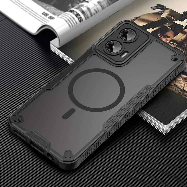 For Motorola Moto G35 5G Armor Glaze MagSafe Magnetic Phone Case