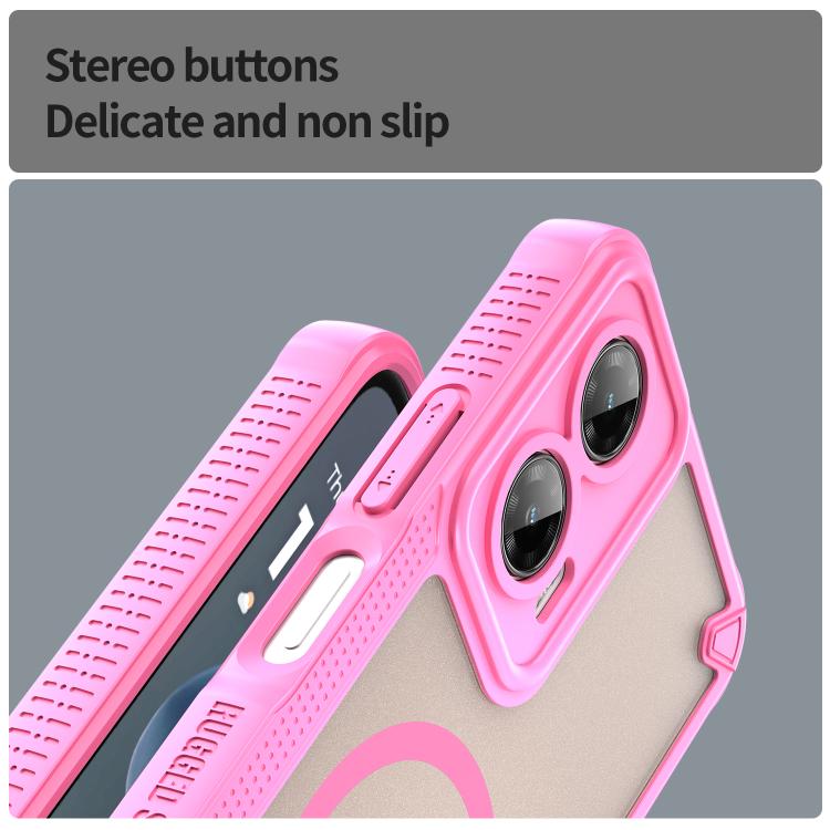 For Motorola Moto G35 5G Armor Glaze MagSafe Magnetic Phone Case