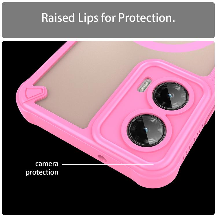 For Motorola Moto G35 5G Armor Glaze MagSafe Magnetic Phone Case