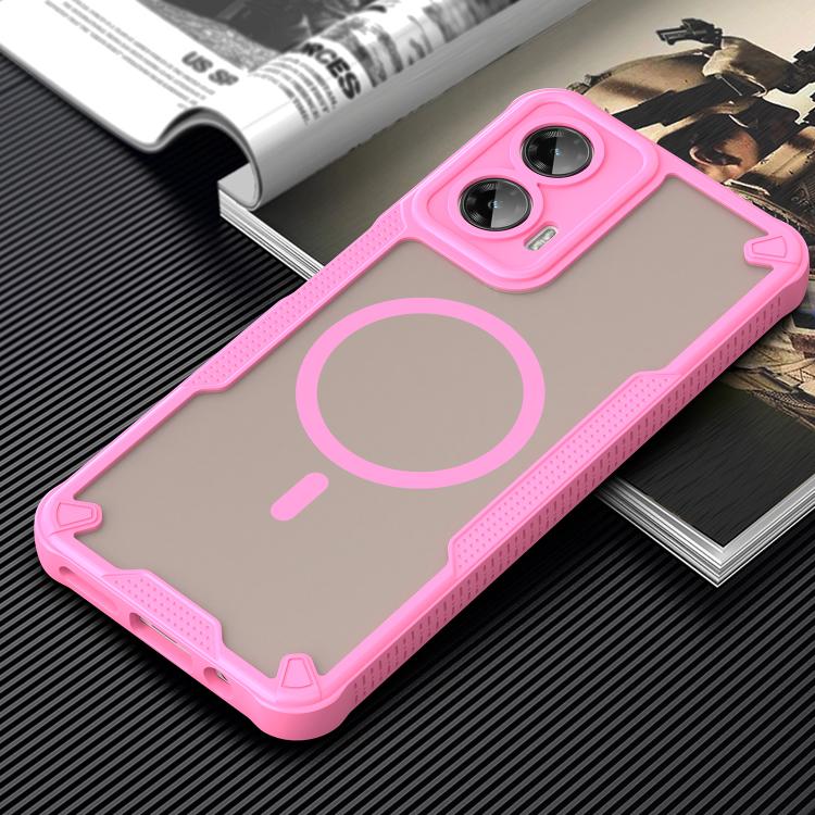 For Motorola Moto G35 5G Armor Glaze MagSafe Magnetic Phone Case