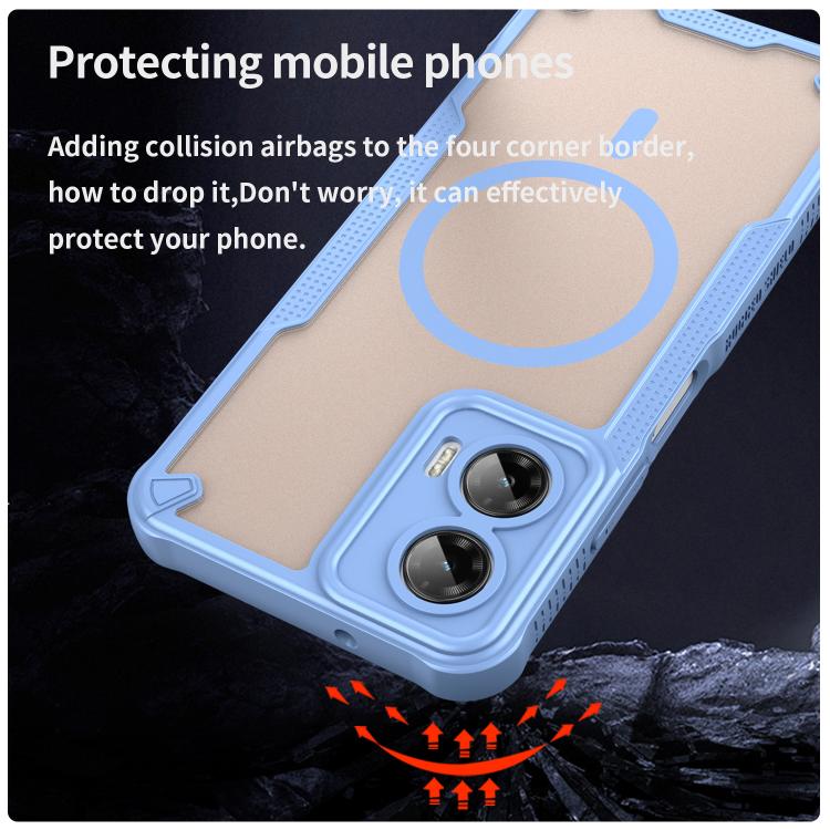 For Motorola Moto G35 5G Armor Glaze MagSafe Magnetic Phone Case