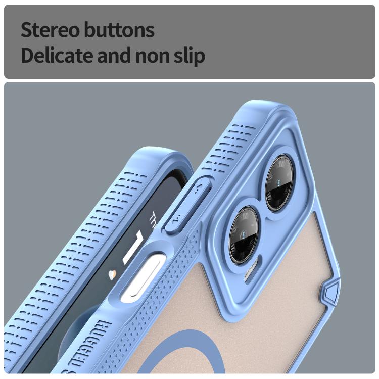 For Motorola Moto G35 5G Armor Glaze MagSafe Magnetic Phone Case