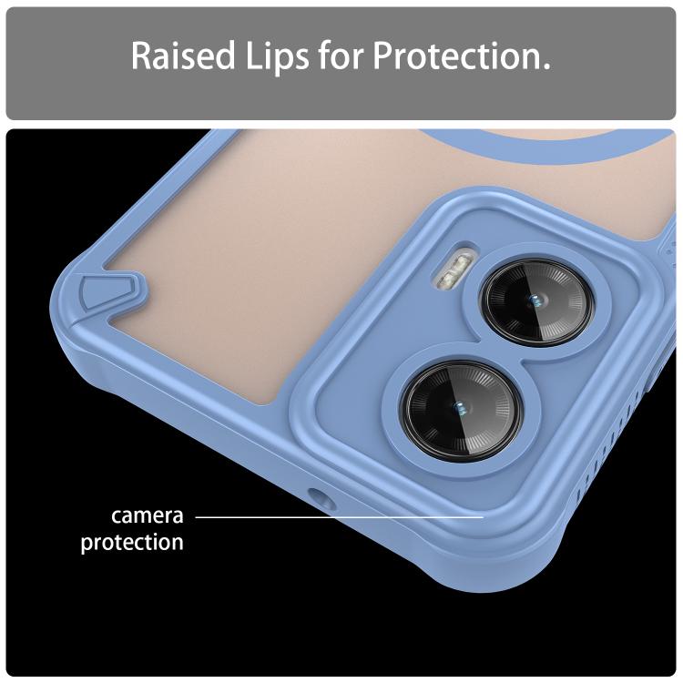 For Motorola Moto G35 5G Armor Glaze MagSafe Magnetic Phone Case