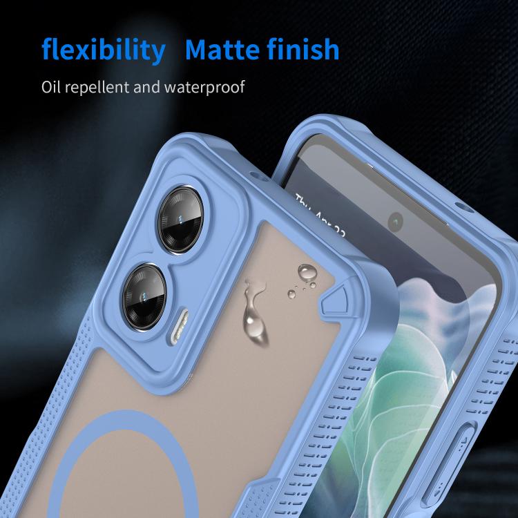 For Motorola Moto G35 5G Armor Glaze MagSafe Magnetic Phone Case