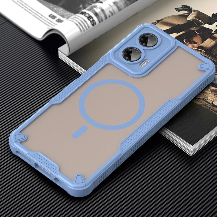 For Motorola Moto G35 5G Armor Glaze MagSafe Magnetic Phone Case