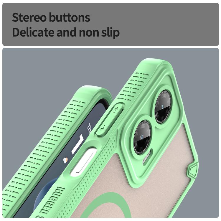 For Motorola Moto G35 5G Armor Glaze MagSafe Magnetic Phone Case