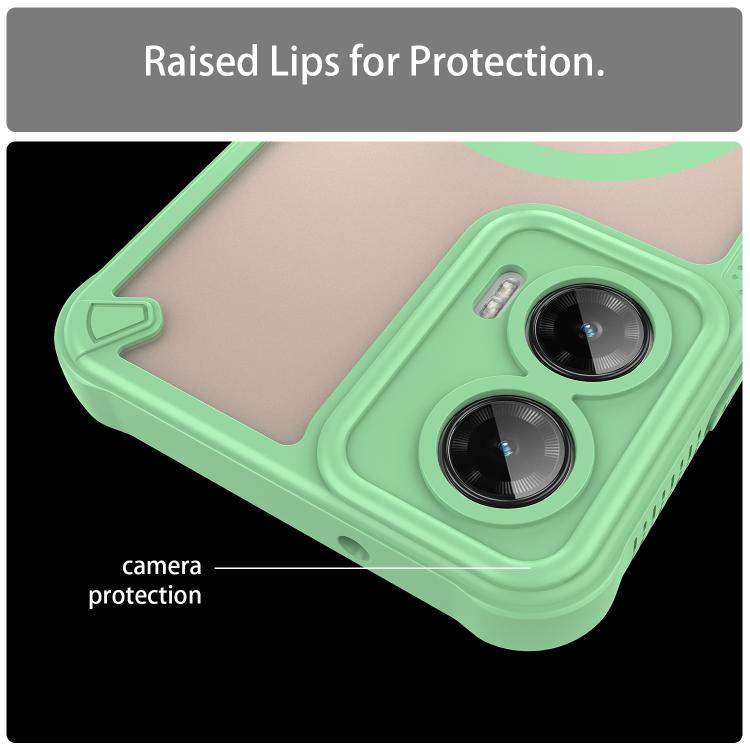 For Motorola Moto G35 5G Armor Glaze MagSafe Magnetic Phone Case