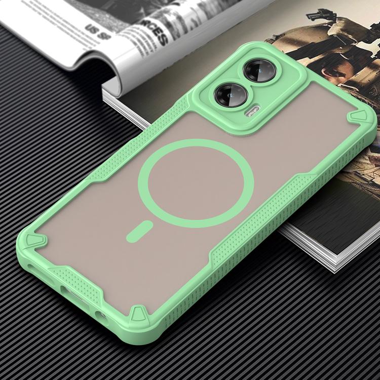 For Motorola Moto G35 5G Armor Glaze MagSafe Magnetic Phone Case