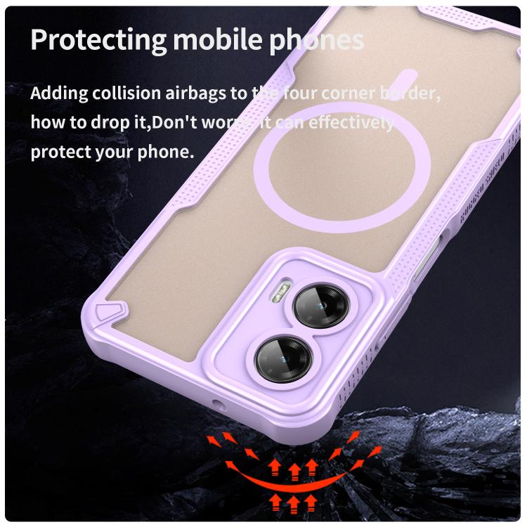 For Motorola Moto G35 5G Armor Glaze MagSafe Magnetic Phone Case