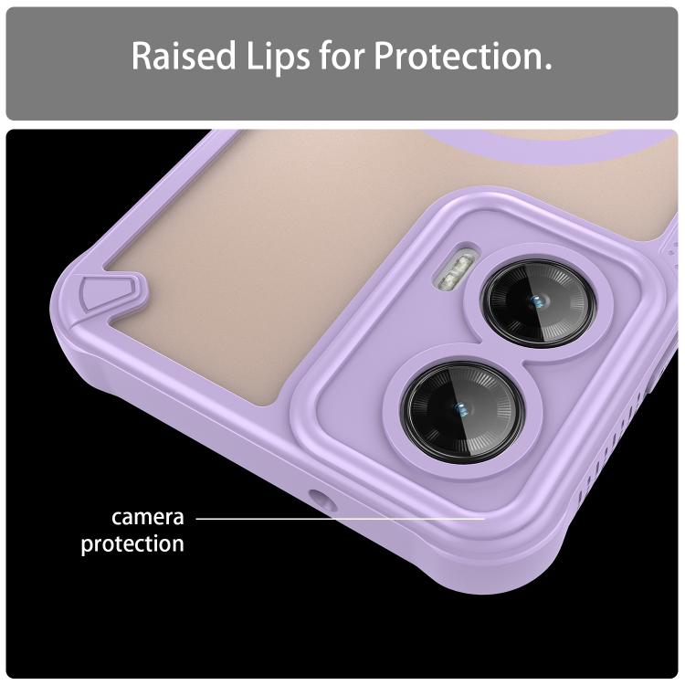 For Motorola Moto G35 5G Armor Glaze MagSafe Magnetic Phone Case