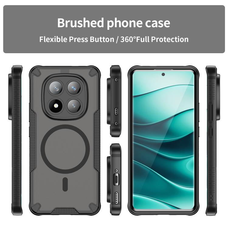 For Redmi Note 14 Pro+ 5G Armor Glaze MagSafe Magnetic Phone Case