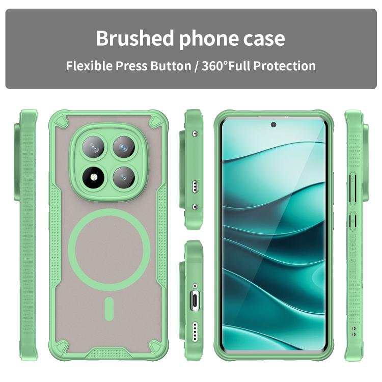 For Redmi Note 14 Pro+ 5G Armor Glaze MagSafe Magnetic Phone Case