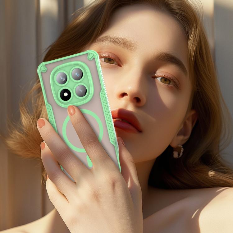 For Redmi Note 14 Pro+ 5G Armor Glaze MagSafe Magnetic Phone Case