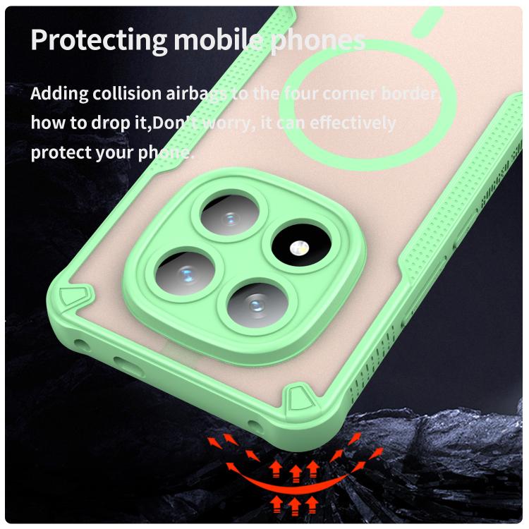 For Redmi Note 14 Pro+ 5G Armor Glaze MagSafe Magnetic Phone Case