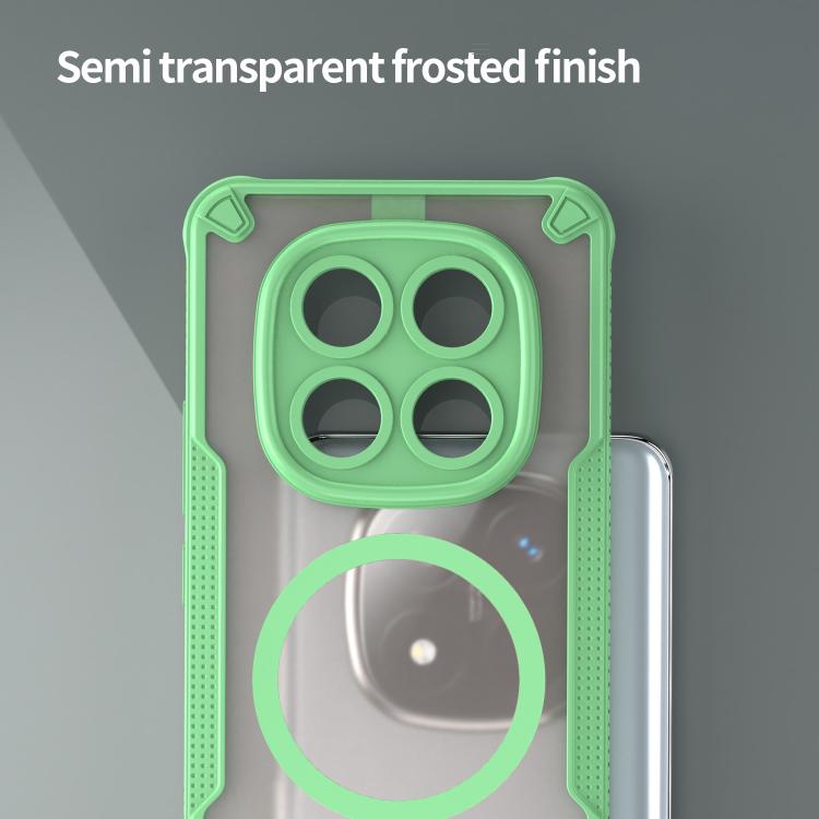 For Redmi Note 14 Pro+ 5G Armor Glaze MagSafe Magnetic Phone Case