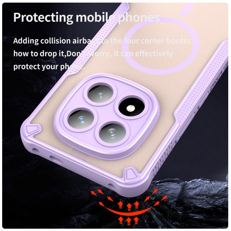 For Redmi Note 14 Pro+ 5G Armor Glaze MagSafe Magnetic Phone Case