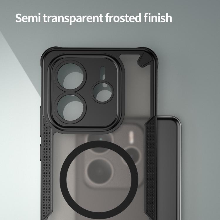 For Redmi Note 14 5G Global Armor Glaze MagSafe Magnetic Phone Case