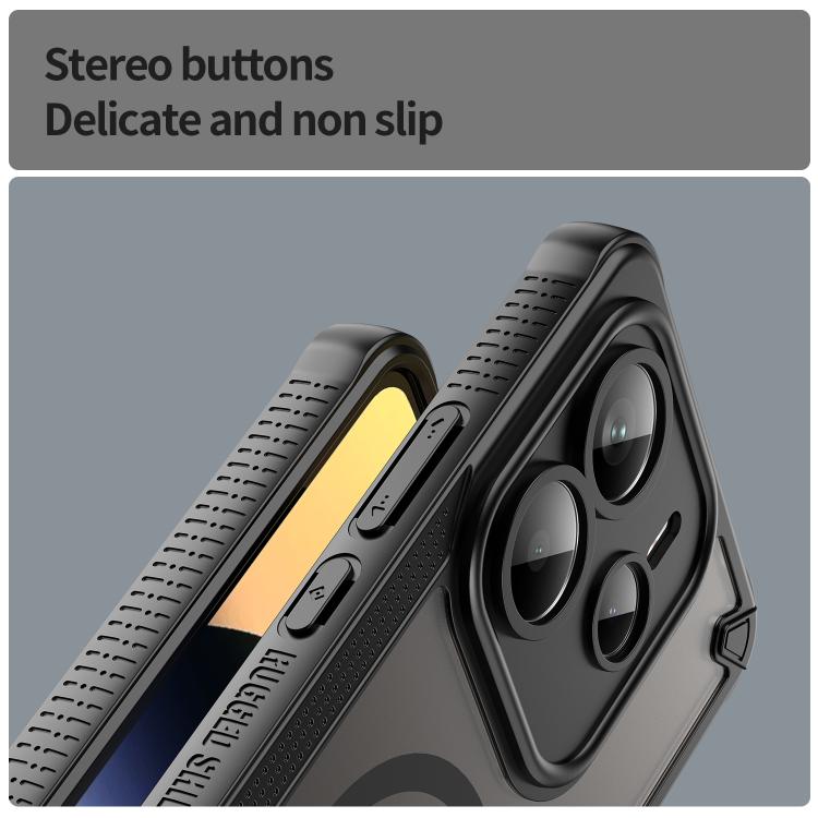For Redmi Note 14 5G Global Armor Glaze MagSafe Magnetic Phone Case