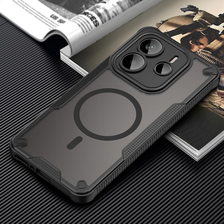 For Redmi Note 14 5G Global Armor Glaze MagSafe Magnetic Phone Case