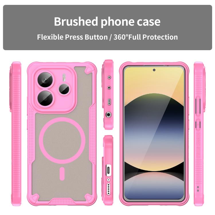 For Redmi Note 14 5G Global Armor Glaze MagSafe Magnetic Phone Case